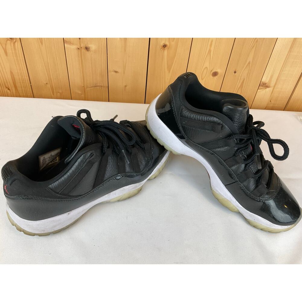 Nike Air Jordan 11 Retro Shoes, Size 9.5- Black/White/ Red Accents